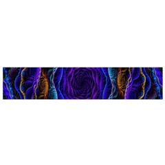 Flowers Dive Neon Light Patterns Flano Scarf (small) by Simbadda