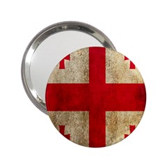 Georgia Flag Mud Texture Pattern Symbol Surface 2 25  Handbag Mirrors by Simbadda