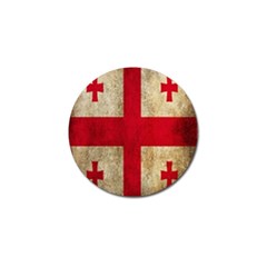 Georgia Flag Mud Texture Pattern Symbol Surface Golf Ball Marker by Simbadda