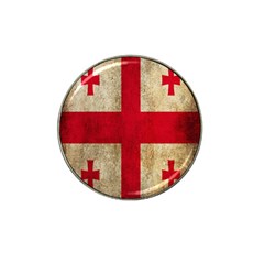 Georgia Flag Mud Texture Pattern Symbol Surface Hat Clip Ball Marker by Simbadda