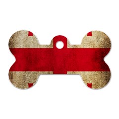 Georgia Flag Mud Texture Pattern Symbol Surface Dog Tag Bone (one Side) by Simbadda