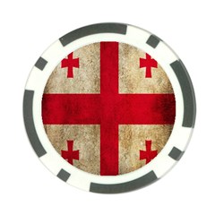 Georgia Flag Mud Texture Pattern Symbol Surface Poker Chip Card Guard by Simbadda