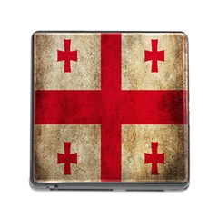 Georgia Flag Mud Texture Pattern Symbol Surface Memory Card Reader (square) by Simbadda