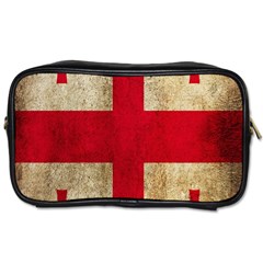 Georgia Flag Mud Texture Pattern Symbol Surface Toiletries Bags by Simbadda