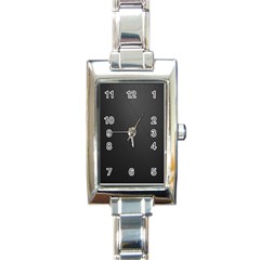 Leather Stitching Thread Perforation Perforated Leather Texture Rectangle Italian Charm Watch by Simbadda