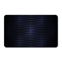 Hexagonal White Dark Mesh Magnet (rectangular) by Simbadda