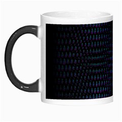 Hexagonal White Dark Mesh Morph Mugs by Simbadda