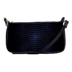 Hexagonal White Dark Mesh Shoulder Clutch Bags by Simbadda