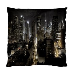 New York United States Of America Night Top View Standard Cushion Case (one Side) by Simbadda