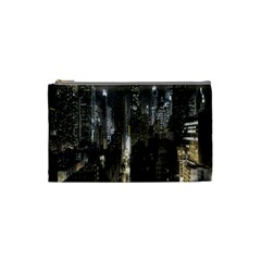 New York United States Of America Night Top View Cosmetic Bag (small)  by Simbadda