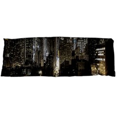 New York United States Of America Night Top View Body Pillow Case (dakimakura) by Simbadda