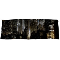 New York United States Of America Night Top View Body Pillow Case Dakimakura (two Sides) by Simbadda