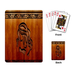 Pattern Shape Wood Background Texture Playing Card by Simbadda