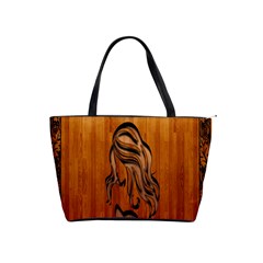 Pattern Shape Wood Background Texture Shoulder Handbags by Simbadda