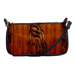 Pattern Shape Wood Background Texture Shoulder Clutch Bags Front