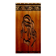 Pattern Shape Wood Background Texture Shower Curtain 36  X 72  (stall) 