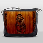 Pattern Shape Wood Background Texture Messenger Bags Front