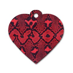 Leather Point Surface Dog Tag Heart (one Side) by Simbadda