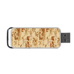 Patterns Flowers Petals Shape Background Portable Usb Flash (one Side) by Simbadda