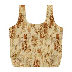 Patterns Flowers Petals Shape Background Full Print Recycle Bags (l)  by Simbadda