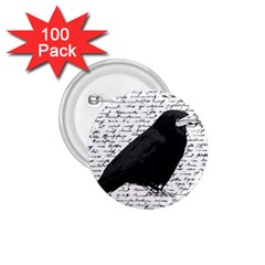 Black Raven  1 75  Buttons (100 Pack)  by Valentinaart