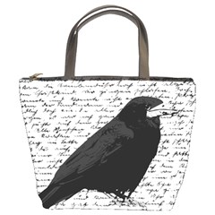 Black Raven  Bucket Bags by Valentinaart