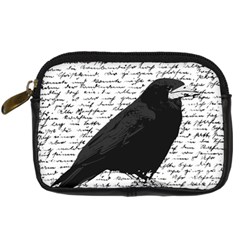 Black Raven  Digital Camera Cases by Valentinaart