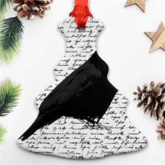 Black Raven  Ornament (christmas Tree)  by Valentinaart