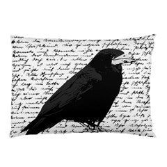 Black Raven  Pillow Case (two Sides) by Valentinaart