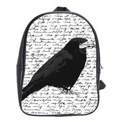 Black Raven  School Bags (xl)  by Valentinaart