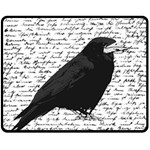 Black raven  Double Sided Fleece Blanket (Medium)  58.8 x47.4  Blanket Back