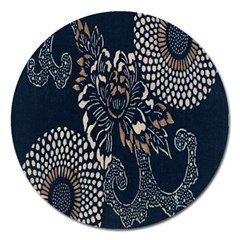 Patterns Dark Shape Surface Magnet 5  (round) by Simbadda