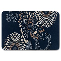 Patterns Dark Shape Surface Large Doormat  by Simbadda