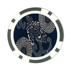 Patterns Dark Shape Surface Poker Chip Card Guard by Simbadda