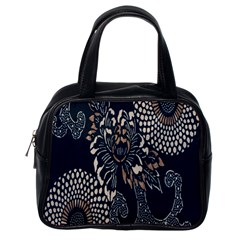 Patterns Dark Shape Surface Classic Handbags (one Side) by Simbadda