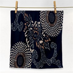 Patterns Dark Shape Surface Face Towel by Simbadda