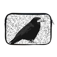 Black Raven  Apple Macbook Pro 17  Zipper Case by Valentinaart