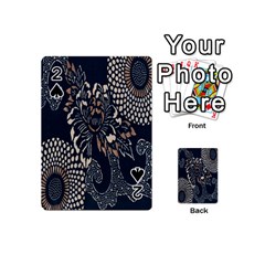 Patterns Dark Shape Surface Playing Cards 54 (mini)  by Simbadda