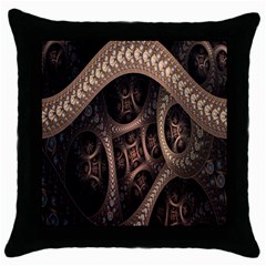 Patterns Dive Background Throw Pillow Case (black) by Simbadda