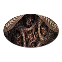 Patterns Dive Background Oval Magnet by Simbadda