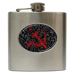 Communism  Hip Flask (6 Oz) by Valentinaart