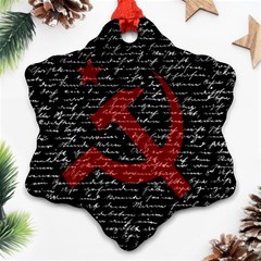 Communism  Ornament (snowflake) by Valentinaart