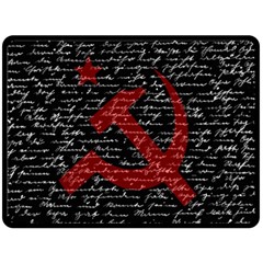 Communism  Double Sided Fleece Blanket (large)  by Valentinaart