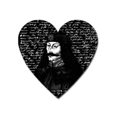 Count Vlad Dracula Heart Magnet by Valentinaart