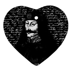 Count Vlad Dracula Heart Ornament (two Sides) by Valentinaart