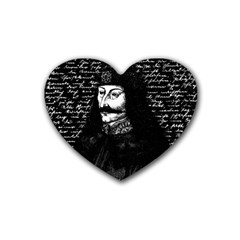 Count Vlad Dracula Heart Coaster (4 Pack)  by Valentinaart