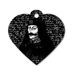 Count Vlad Dracula Dog Tag Heart (One Side) Front