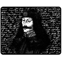 Count Vlad Dracula Fleece Blanket (medium)  by Valentinaart