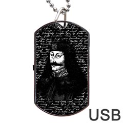 Count Vlad Dracula Dog Tag Usb Flash (one Side) by Valentinaart