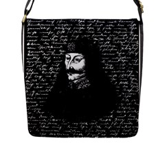 Count Vlad Dracula Flap Messenger Bag (l)  by Valentinaart